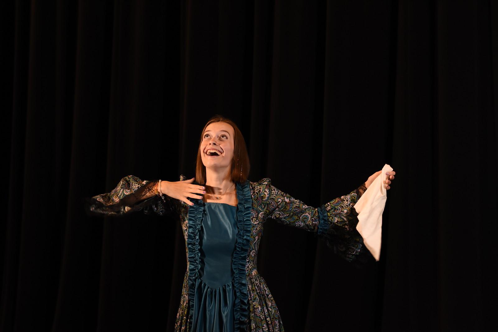 RCSJ Acting Student Jessica Fowlers on Stage